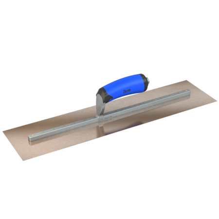 STEEL CITY TROWELS BY BON Finish Trowel, Square, Golden Stainless, 20 X 5, Comfort Grip 67-132